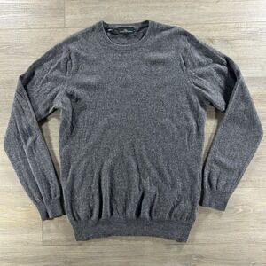 Rodd & Gunn Mens Medium Merino Wool Cashmere Blend Gray Pullover Sweater